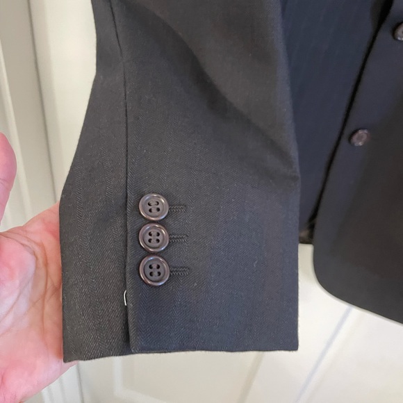 Valentino Italy Suit Jacket Virgin Wool Sz 42 - Picture 4 of 16